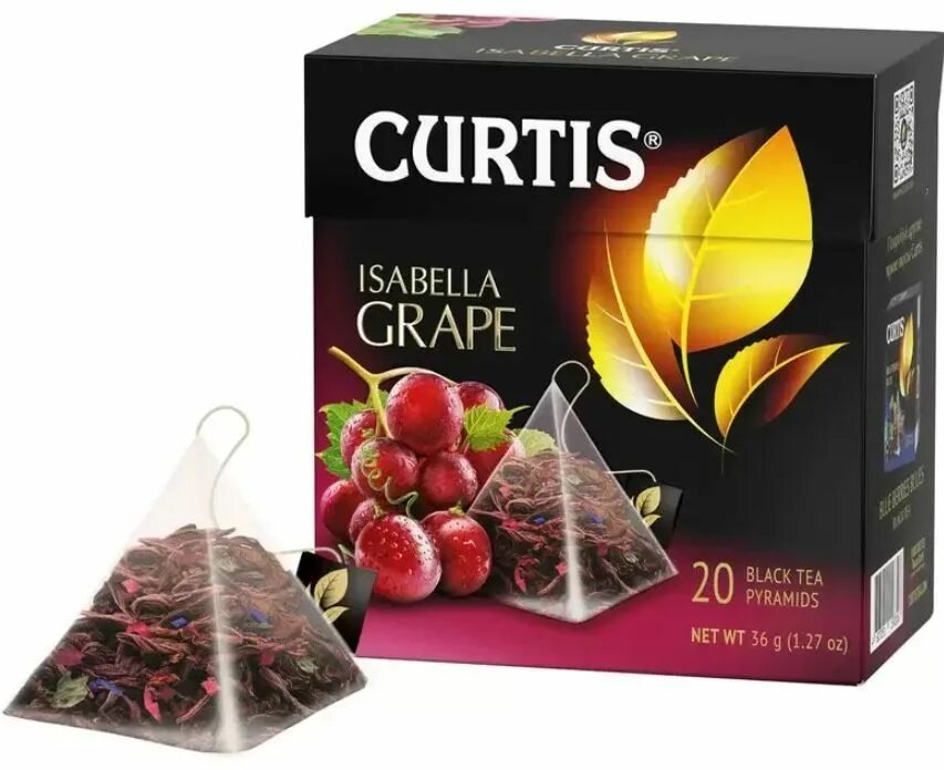Чай curtis купить. Чай Кертис Isabella grape. Кертис чай черный в пирамидках.