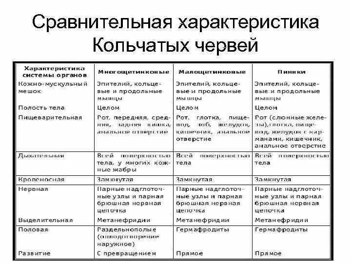 Биология 7 класс таблица плоские черви круглые черви кольчатые черви. Тип кольчатые черви таблица 7 класс биология. Сравнительная характеристика червей таблица 7 класс биология. Характеристика типа кольчатые черви таблица.