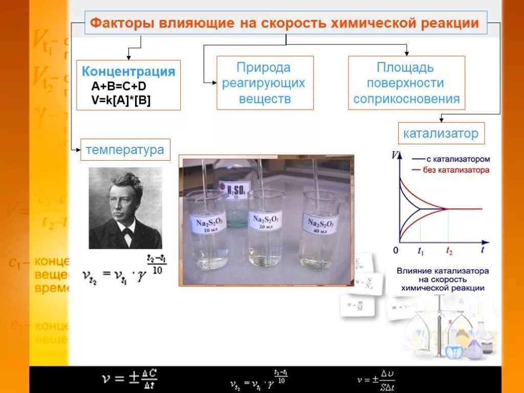 Зависимость скорости химической реакции от температуры реакции. Скорость реакции в зависимости от веществ. Зависимость скорости химической реакции от температуры таблица. Скорость реакции площадь соприкосновения. На скорость химической реакции оказывает влияние