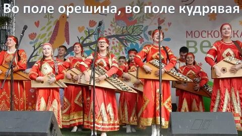 Песню во поле орешина