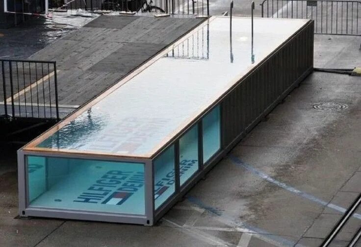 Бассейн из морских контейнеров фото Shipping Container Swimming Pool: An Innovative Pool Design for Your Home Home D