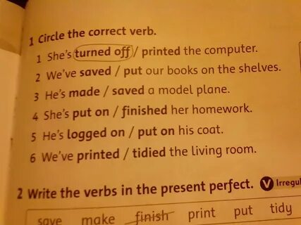 She finished her work