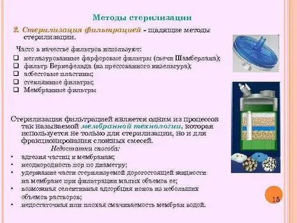 Стерилизация методы условия стерилизации