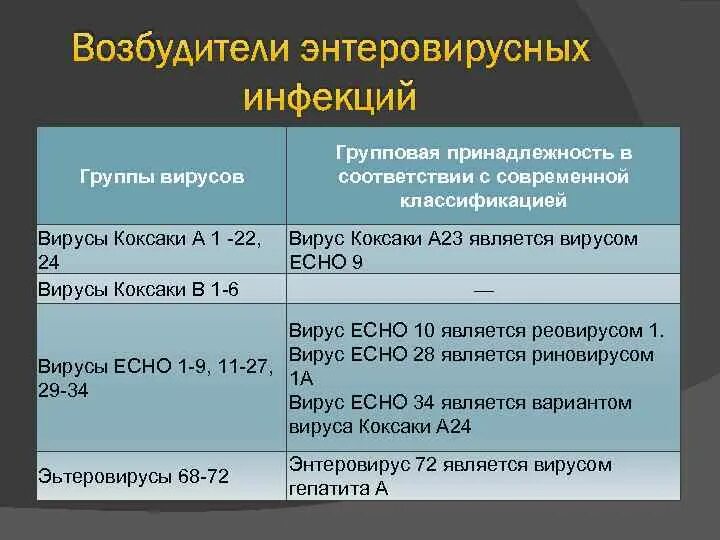 Обследование на энтеровирусные инфекции. Энтеровирусная инфекция возбудитель. Энтеровирусная инфекция классификация. Вирусы: возбудители энтеровирусных инфекций. Классификация энтеровирусов.