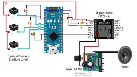 abri Élevé four dfplayer mp3 arduino Prononcer Dos, dos, dos partie contre