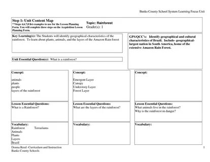Forest school 7 grade plan