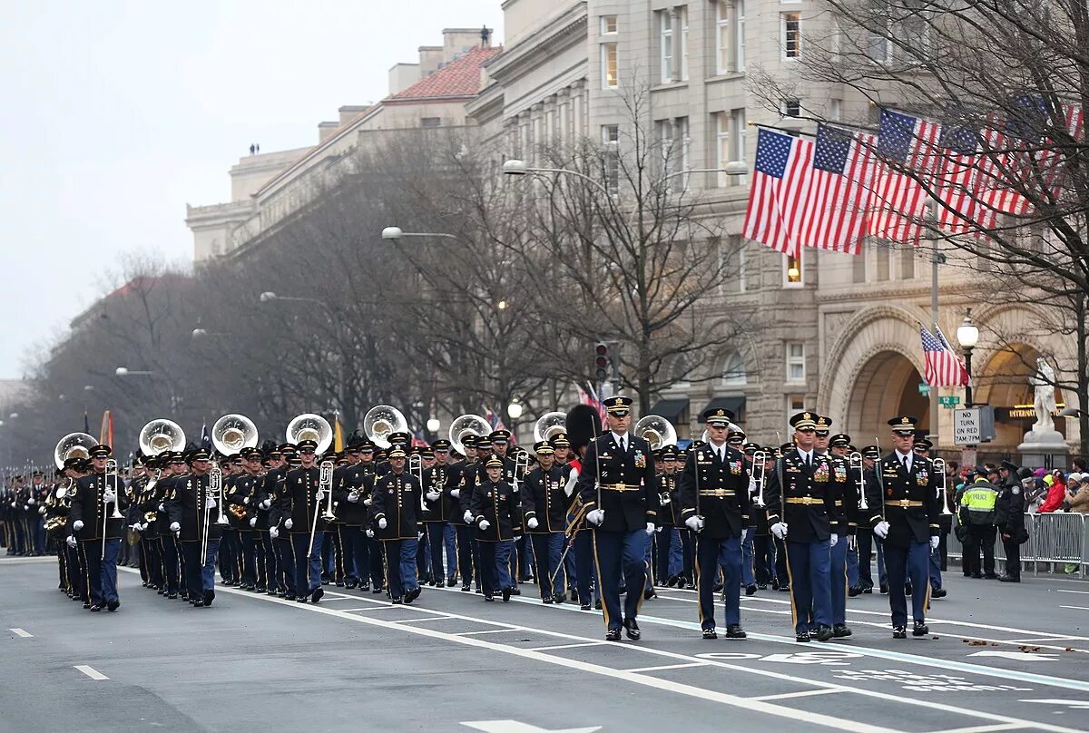 Парад американских войск. Парад армии США. Военный оркестр США. Парад в сша