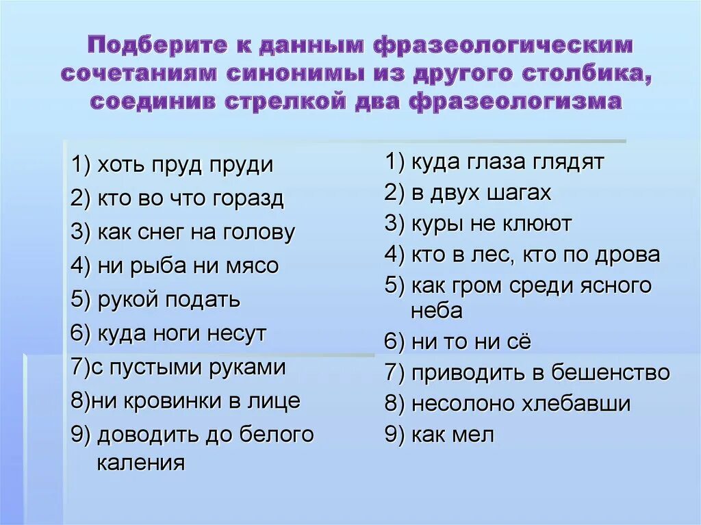 Из данного предложения выпишите фразеологизм