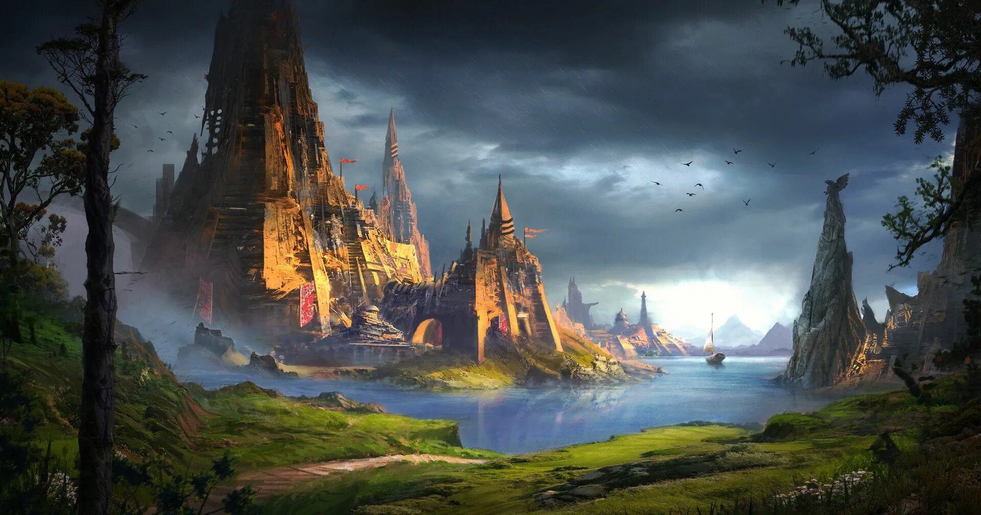 Фэнтези город. Фэнтези евро. Фэнтези город. Арт фэнтези средневековый город деревня. Средневековье арт.