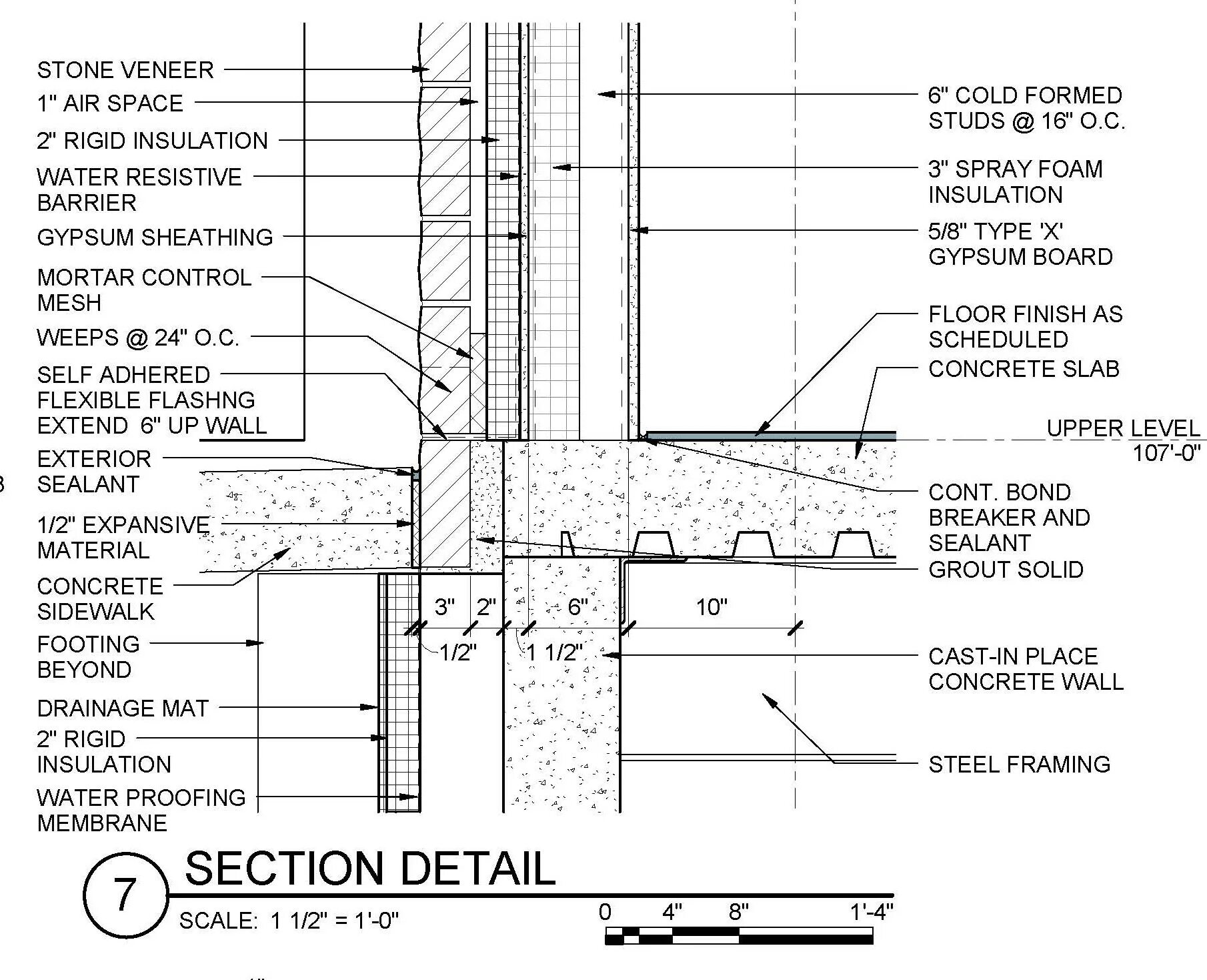 Detail. Concrete Wall Section. How to Break Concrete.