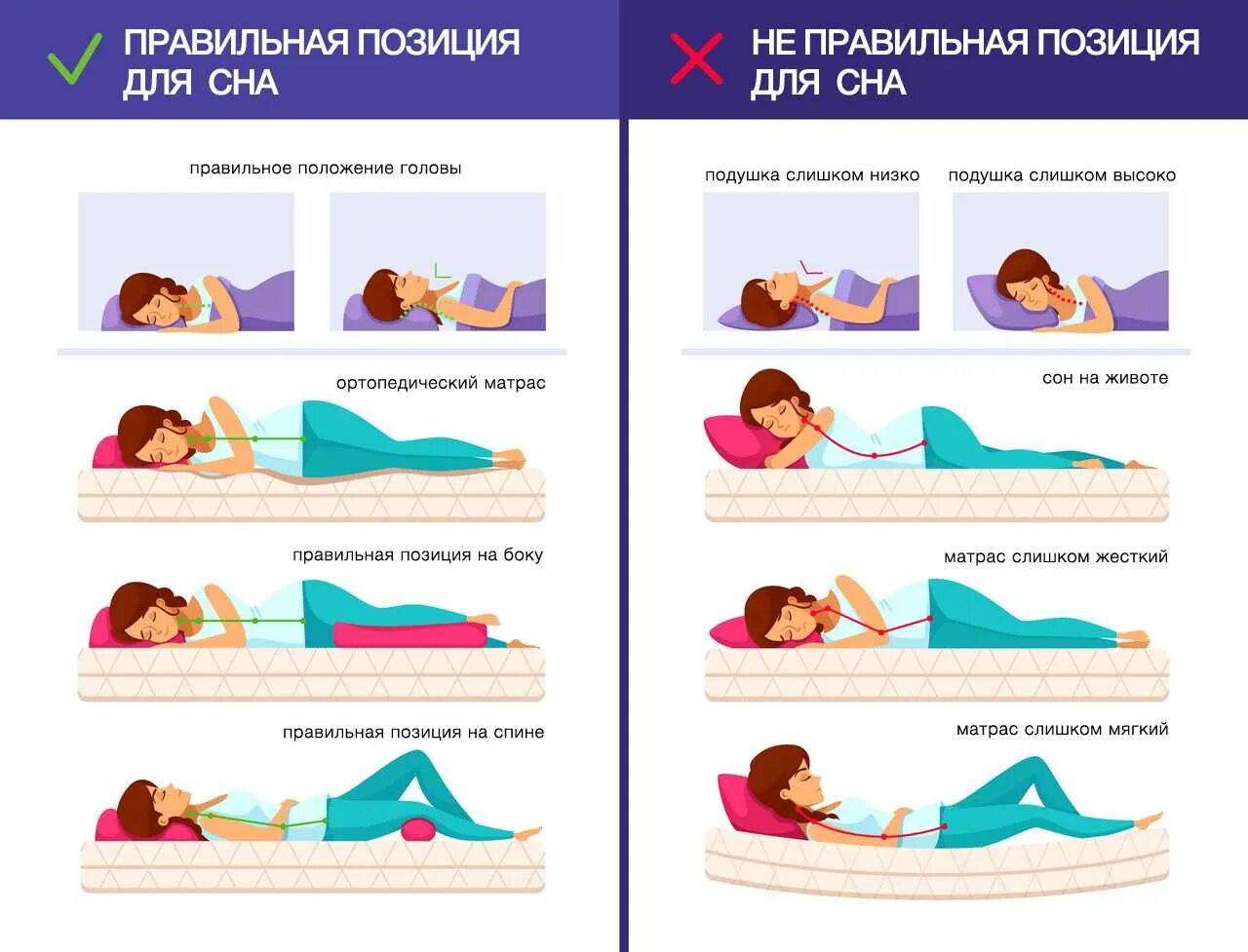 Правильное положение для сна. Правильный сон на боку. Правильная поза для сна. Правильная позиция для сна.