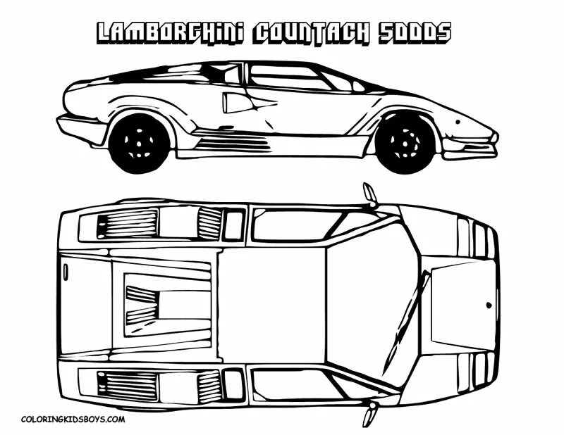 Lamborghini countach чертеж машины The Legendary Lamborghini Countach LP400