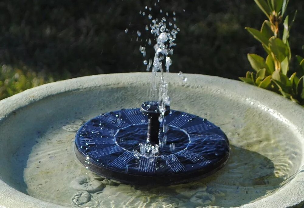 Фонтан на солнечной батарее Solar Fountain f080127. Фонтан на солнечной батарее с аккумулятором Solar Fountain Water Pump. Солнечный фонтан Birdbath ,. Фонтанчик на даче. Купить фонтанчик для школы