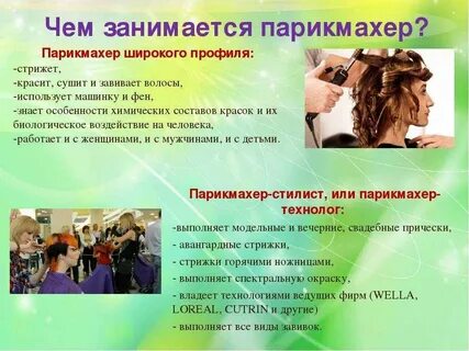 Вид деятельности парикмахерской