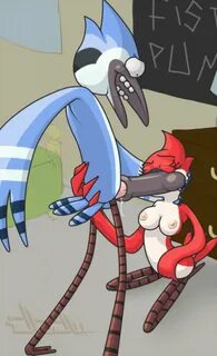 Порно Regular Show Mordecai Mom.