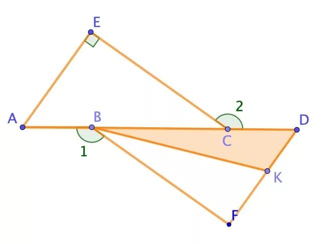 1 2 ab. Рисунок. Две стороны треугольника лежат в одной. На рисунке ab II CD. Рисунок угла 103.