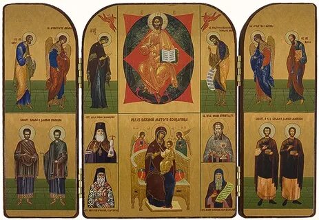 Складная икона с тремя створками кроссворд 7