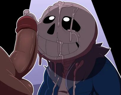 Sans is covered in cum