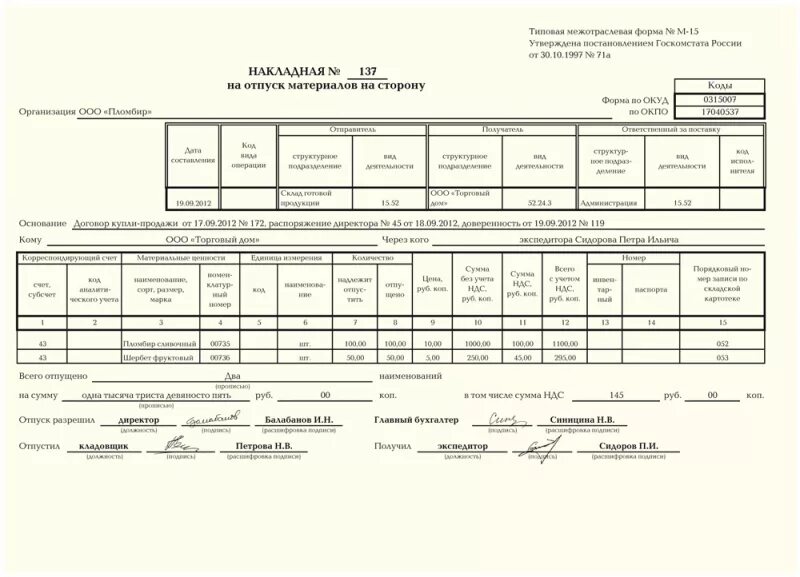 М 15 давал. Форма № м-4. Отпуск материалов со склада по накладной. Форма м15 накладная на отпуск материалов. Накладная м15 со склада на стоянку.