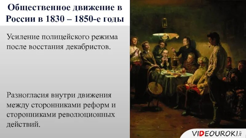 Общественное движение 1830-1850. Общественные движения 1830 1850 годов. Общественное движение после Декабристов. Общественное движение России в 1830-1840.