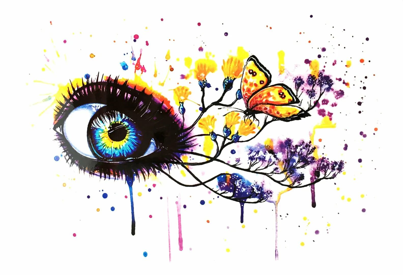 Рисунки цветными фломастерами. Глаза рисунок. Рисунки красками. Очень красивое рисование. Рисунки акварелью.