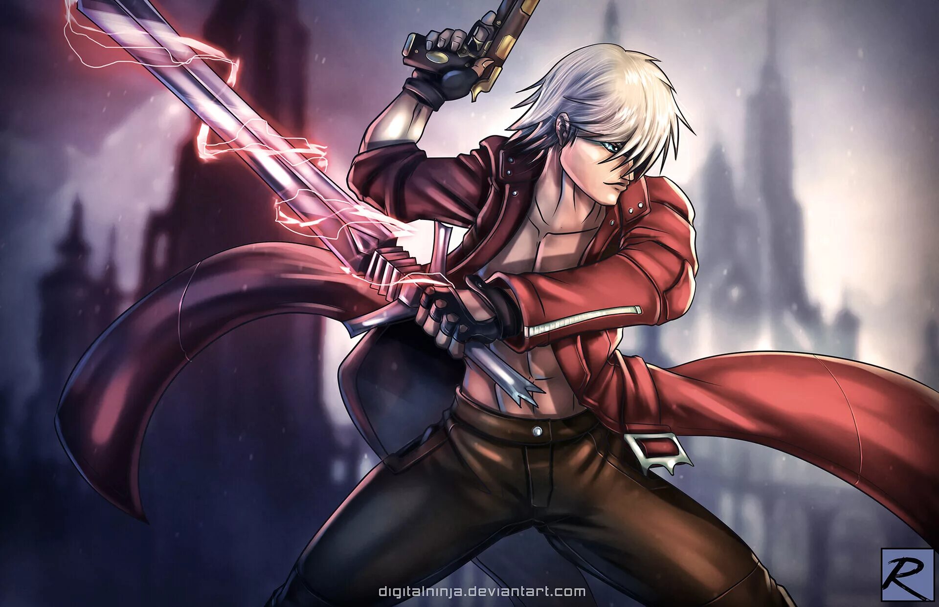 Devil may cry новелла. Данте Devil May. Данте полудемон.