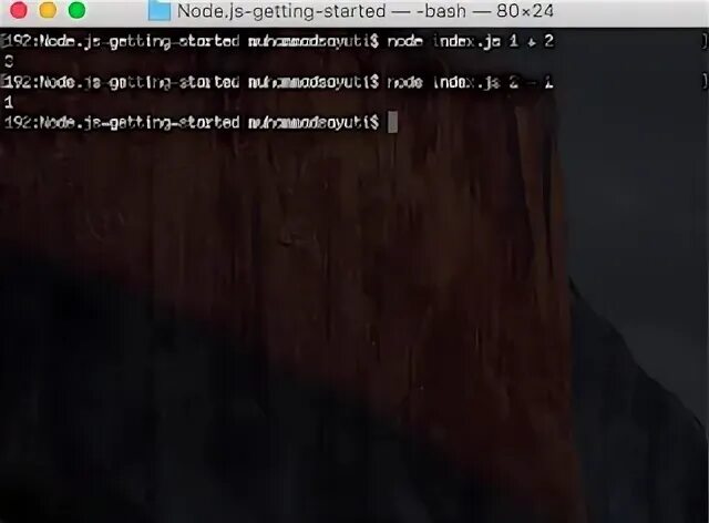 Start bash. Start bash