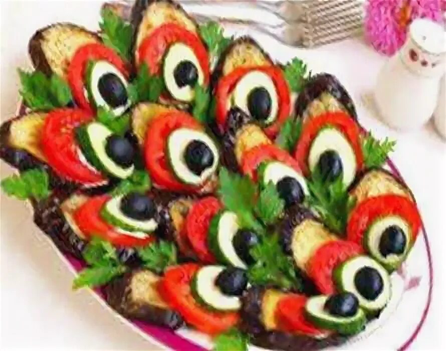 Запеченные баклажаны "Павлиний хвост". Красиво и вкусно! Приготовь Дома! Рецепты