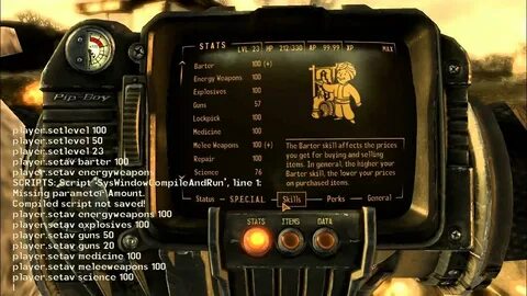 Fallout new vegas консольные команды