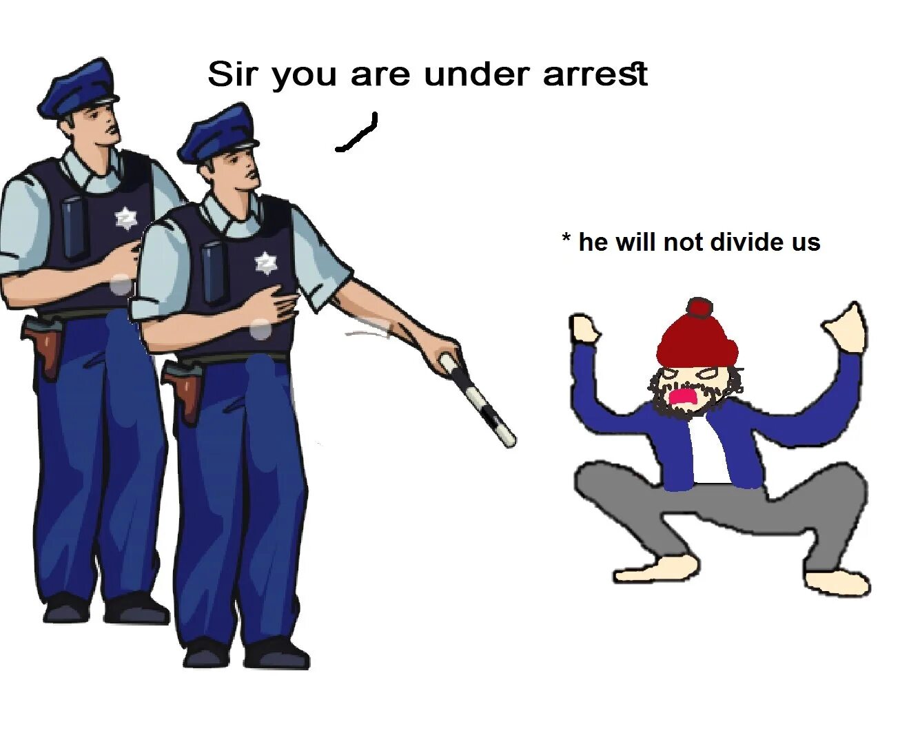 He will not divide us что значит