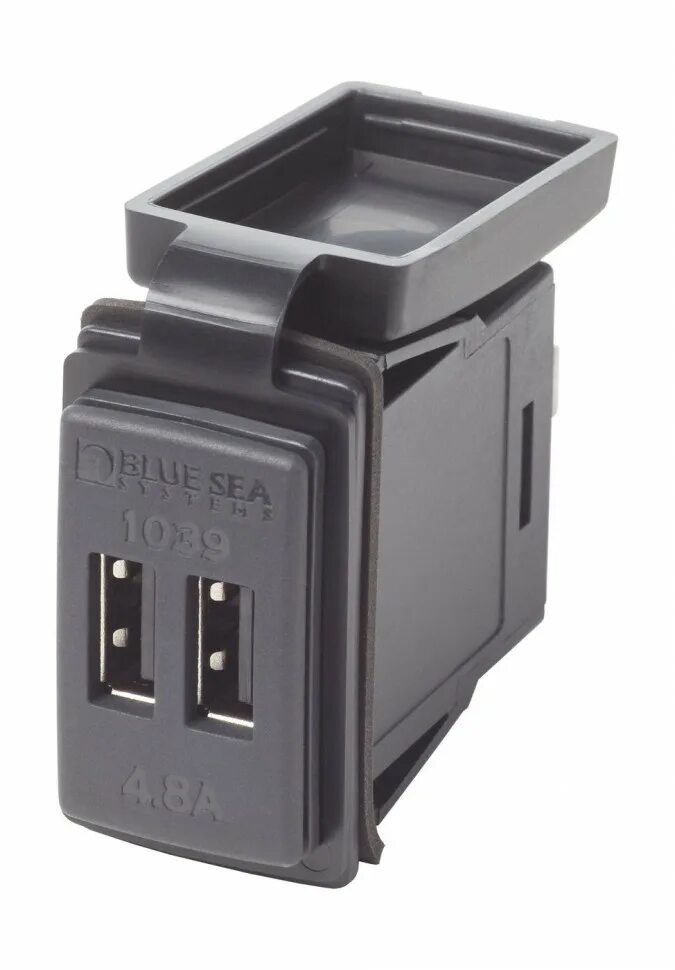 12/24v Dual USB 4.8A Chargers - Switch Mount. Разъем юсб 4.8в. Авторозетка USB врезная. Юсб разъем в автомобиль врезной.