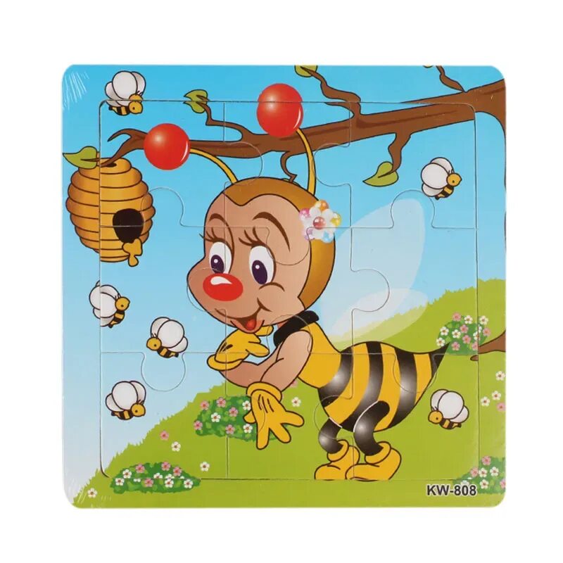 Пазлы для детей. Пазл пчела. Деревянные пазлы для детей. Деревянные пчелки. Купить пчела деревянная