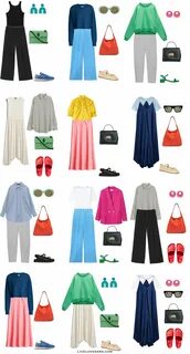 How to Bring Dopamine Dressing into a Summer Capsule Wardrobe Colorful wardrobe,