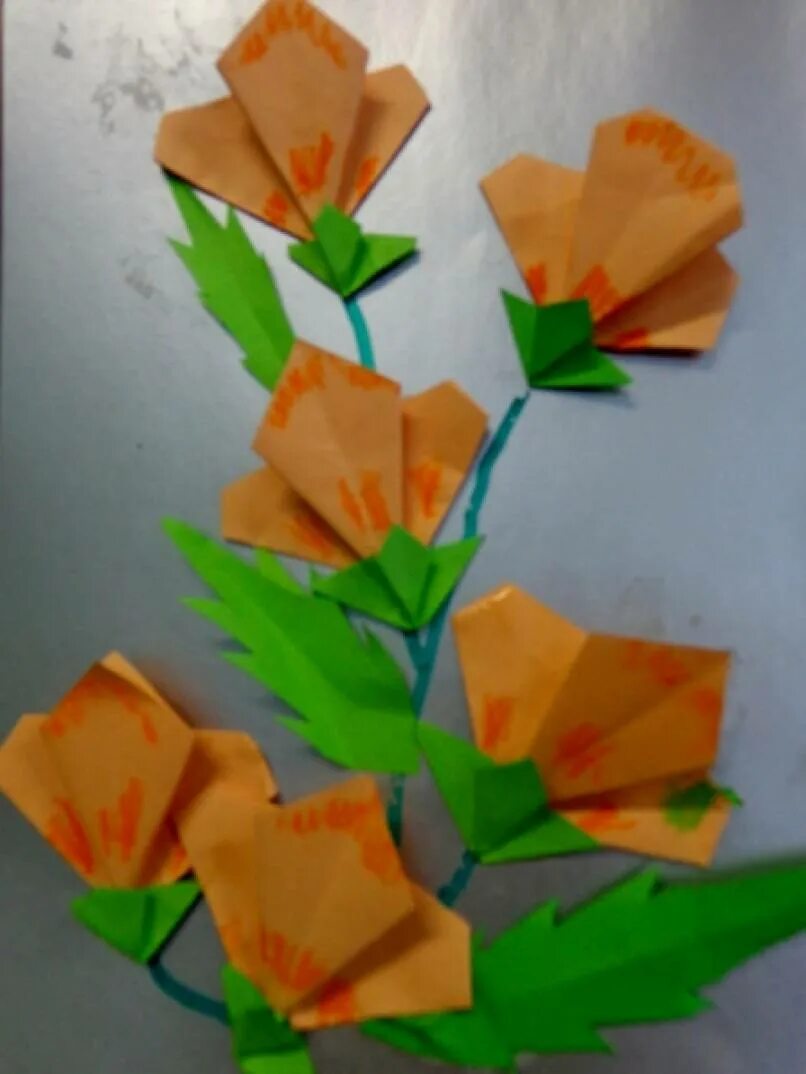 Весеннее оригами. Цветы в стиле оригами для подготовительной группы. Оригами в старшей группе на тему весенние цветы.