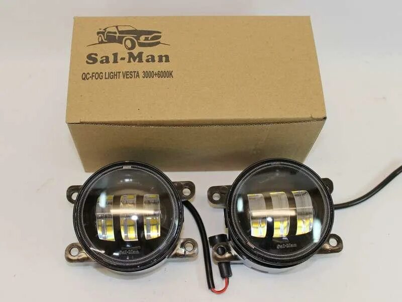 Светодиодные led ПТФ Sal-man Ford 50w. Sal man ПТФ Приора 2 50w. Led ПТФ 7 линз Vesta,. Светодиодные led ПТФ Sal-man Chevrolet 50w.