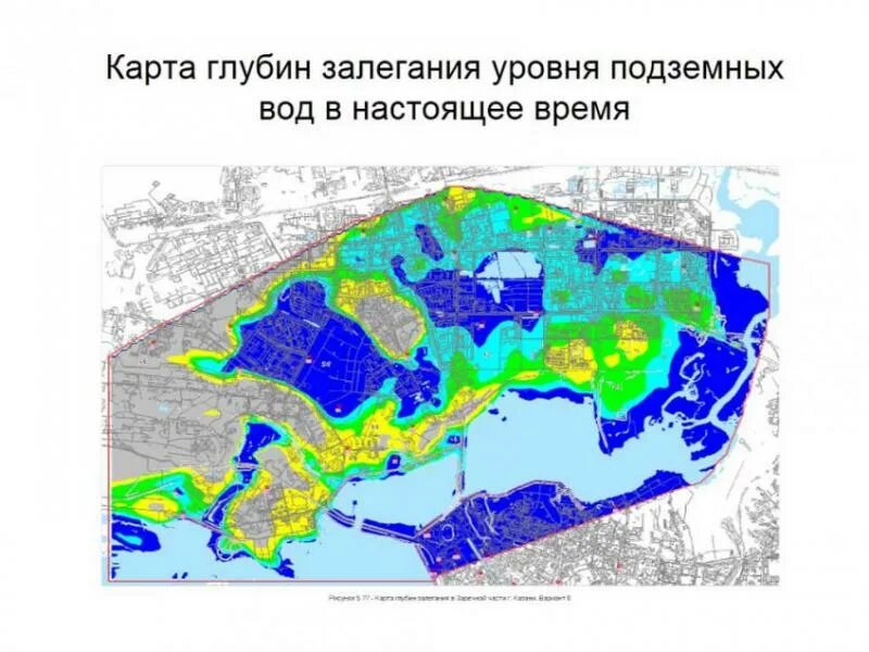 Глубина воды ростов. Уровень грунтовых вод карта Казани. Карта глубин грунтовый вод. Карта глубин залегания грунтовых вод. Карта подземных вод в Зеленодольске.