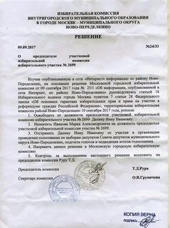 Заместитель председателя участковой избирательной комиссии