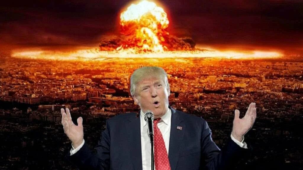 Трамп о войне с украиной. Трамп ядерный удар. Трамп у бомбы. Ядерная бомба и Трамп. Ядерная доктрина Трампа.