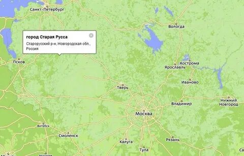 Где старая русса на карте