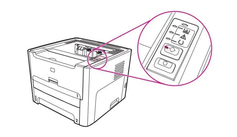 Почему принтер горит красным. Samsung 3200 горит красный.