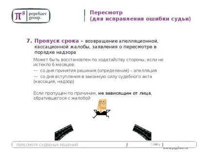 Инстанция пересмотр по правовым основаниям по жалобам