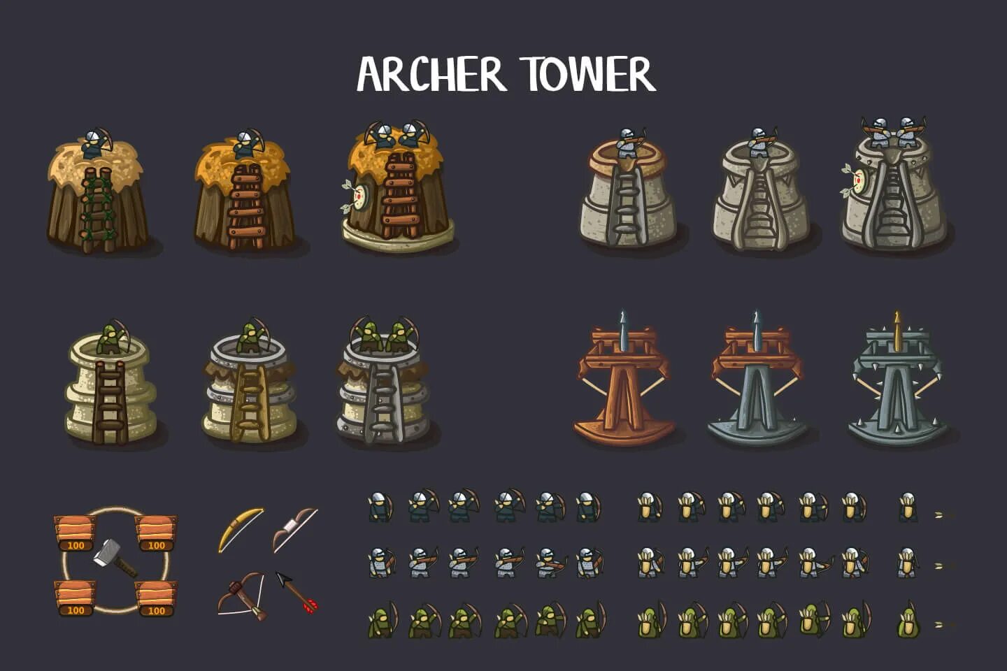 Сколько стоит юнита в туалет tower. Tower Defense Assets. Tower Defense Sprite. Спрайты для Tower Defense. Ассеты башни.