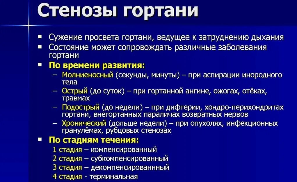 Основные клинические симптомы стеноза гортани. Причины острого стеноза гортани. Терапия при стенозе гортани. Острый стеноз гортани у детей клиника. Осложнение крупа