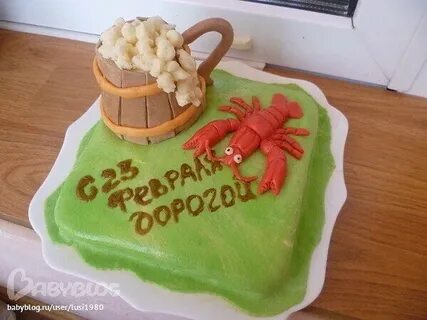 Прикольные торты на 23