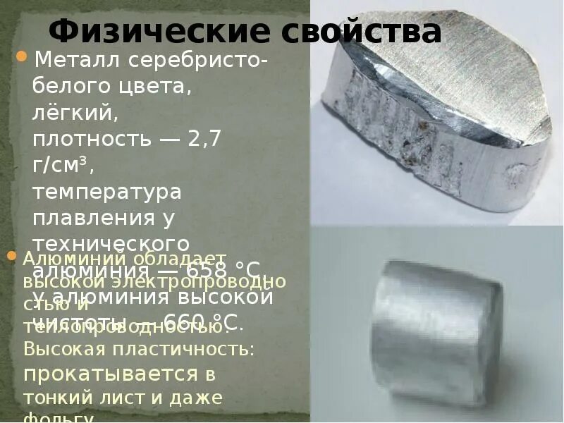 Легкие металлы плотность