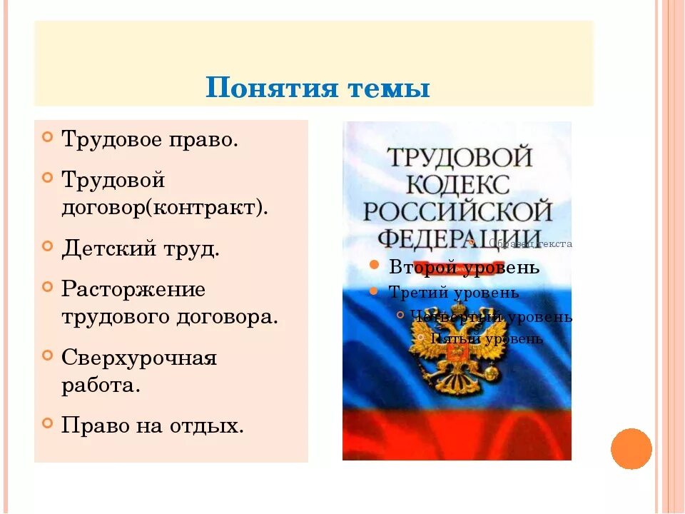 Презентация по праву 9 класс. Трудовое право. Трудовое законодательство. Трудовое право кодекс.