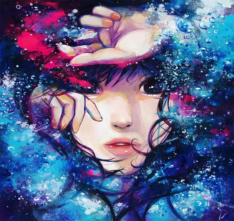 Нарисовать девушку. Арт на аву. Красивые девушки в стиле арт. Радужная девушка. Овервотч.