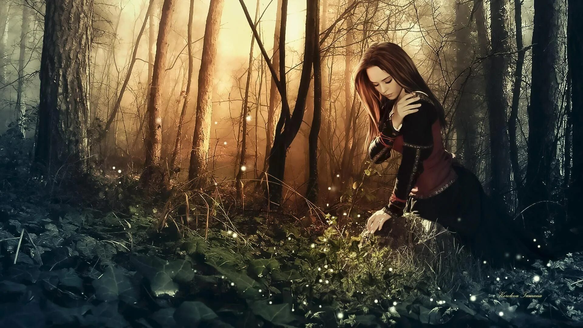 Ведьма природы. Девушка в лесу фэнтези. Девушка в лесу арт. Девушка в сказочном лесу. Лесная ведьма читать