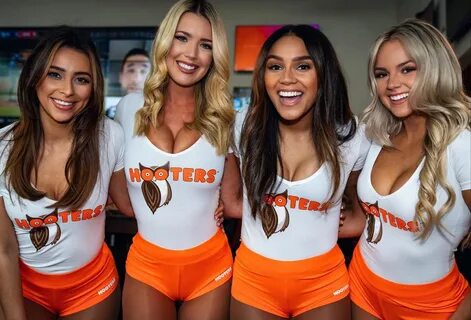 Hooters girls get nude.