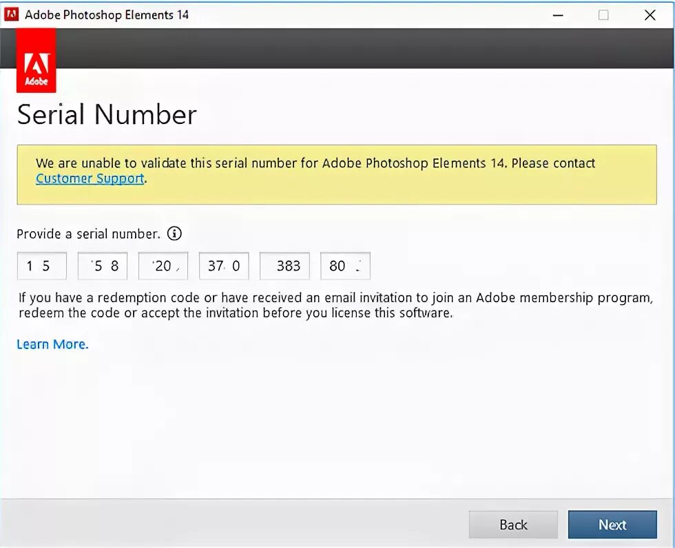 Unable to validate. Unable to validate
